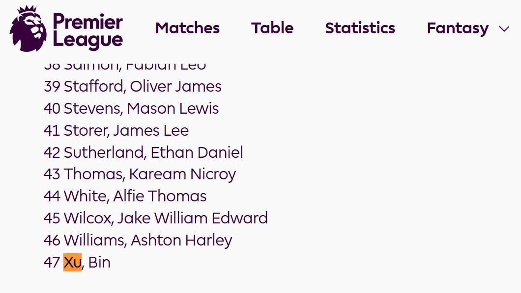 开云下载-英超官网冬窗更新名单：徐彬出现在狼队U21球员阵容里